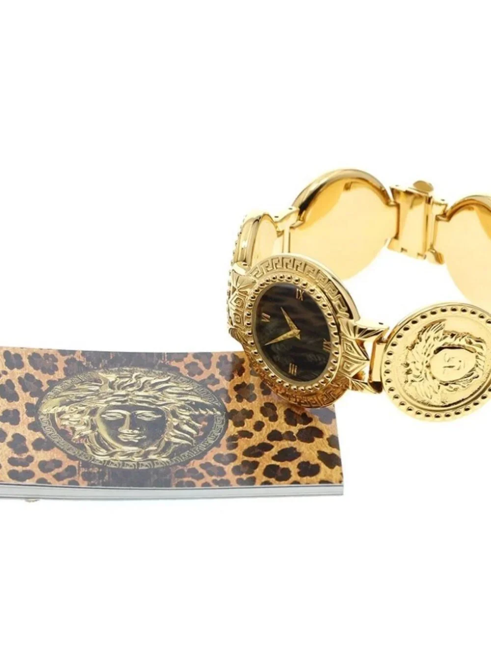 VERSACE Medusa 7008002 Coin watch black Dial Quartz Ladies Watch_963041